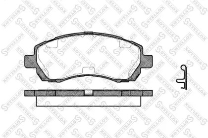 Комплект тормозных колодок STELLOX 658 002B-SX